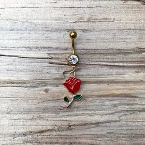 Gold Roseβ Belly Button Ring
